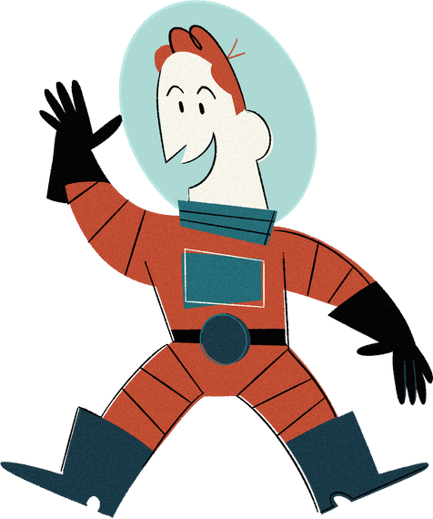 Buildable Midcentury Modern Astronaut